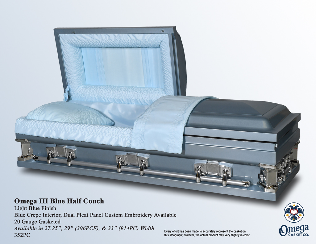 Omega III Blue Half Couch